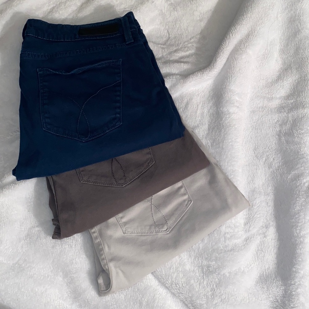 Lot of three (all 3) Calvin Klein Jeans pants.